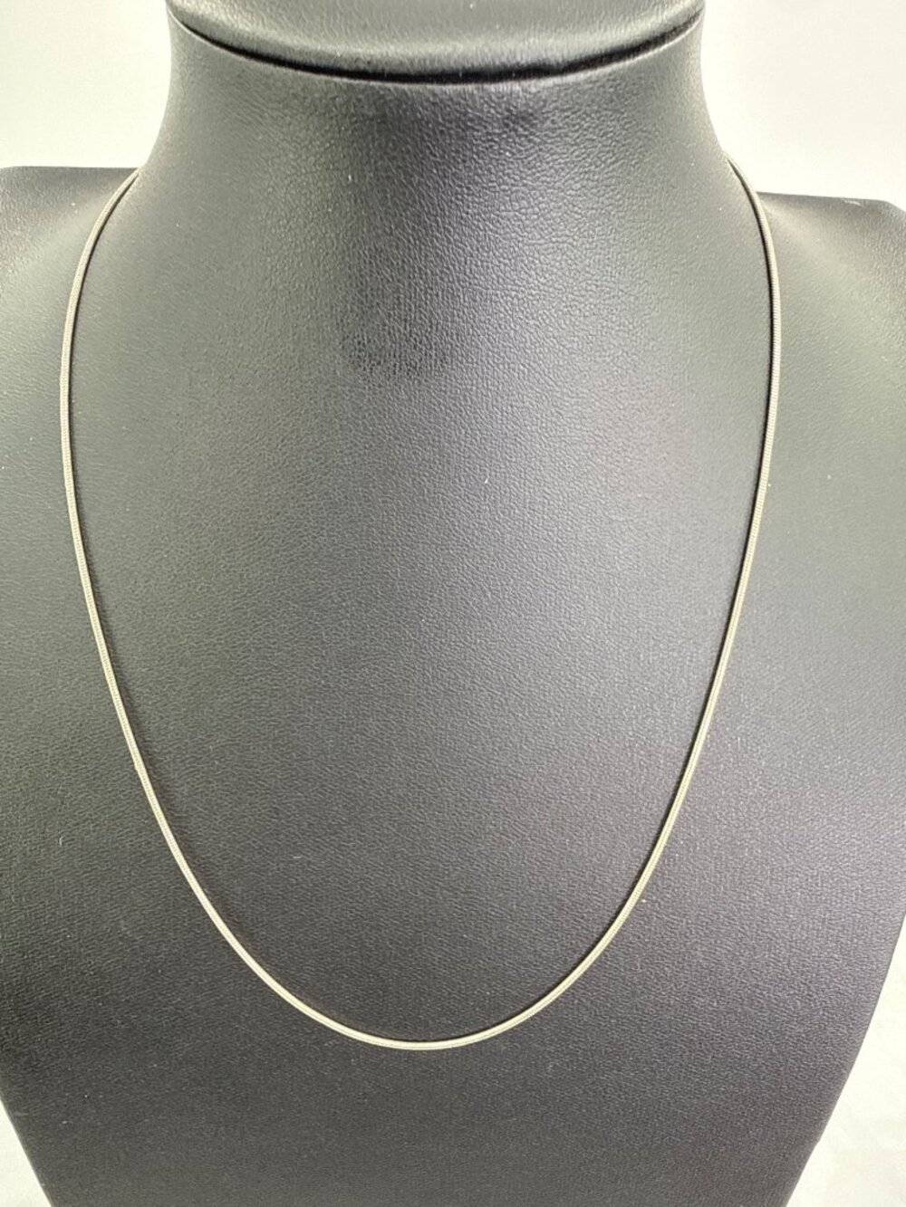 Silver Snake Chain Necklace Sleek Minimalist Clean Girl Aesthetic Everyday Stapl